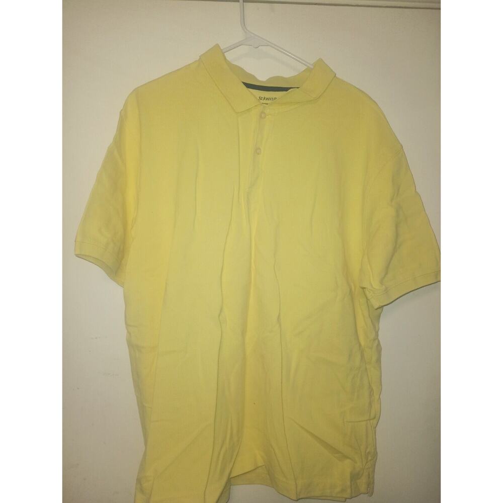 St. John's Bay Men's Size XL Yellow Polo